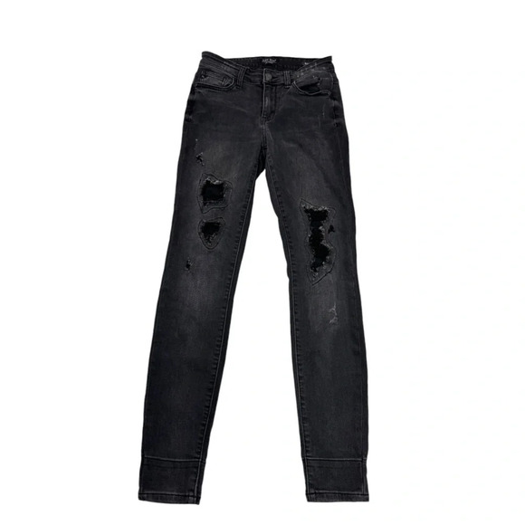 Judy Blue Skinny Fit Distressed Denim Jean - Picture 3 of 13